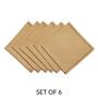 Beige Cotton  (16x 16 )Inch Table Napkins (Set of 6)