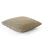 Beige Cotton 16X16 Inches Knitted Cushion Cover
