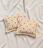 Beige Cotton 27x18 Inches Pillow Covers (Set of 2)