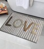 Beige Cotton 32 x 20 Inches  Bath Mat