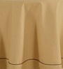 Plain Solid (70x70) Beige Cotton Table Cloth
