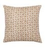 Beige Cotton Abstract 16x16 inches Cushion Covers (Pack of 2)