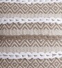 Beige Woven Cotton 18 x 18 Inches Cushion Covers (Set of 2)