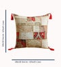 Beige Cotton Abstract 18x18 inches Cushion Covers (Set of 5)