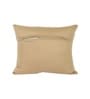 Beige Cotton and Satin Solid 16x16 inches Cushion Covers (Set of 3)