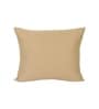 Beige Cotton and Satin Solid 16x16 inches Cushion Covers (Set of 3)