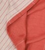Red Aloevera Double Cloth Striped 300 GSM Bath Towel