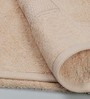 Beige Solid 450 GSM Cotton Towel Sets (Set of 4)