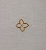 Heather (52x84) White & Blue Cotton Blend Table Cloth
