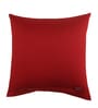 Beige Quoted Cotton Blend 16 x 16 Inches Cushion Cover