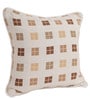 Beige Geometric Cotton 18 x 18 Inches Cushion Covers (Set of 2)