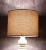 Romonov Beige Cotton Fabric Solid Lampshade