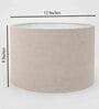 Turin Beige Cotton Fabric Solid Lampshade