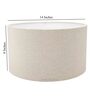Mountwill Beige Cotton Fabric Solid Lampshade