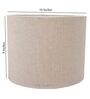 Romonov Beige Cotton Fabric Solid Lampshade