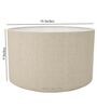 Eros Beige Cotton Fabric Solid Lampshade