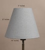 Naples Beige Cotton Fabric Solid Lampshade