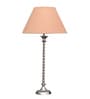 Brescia Beige Cotton Shade Night Lamp With Mild Steal Base