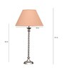 Brescia Beige Cotton Shade Night Lamp With Mild Steal Base