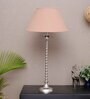 Brescia Beige Cotton Shade Night Lamp With Mild Steal Base