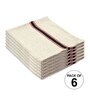 Beige Cotton Cleaning Cloths (Pack of 6)