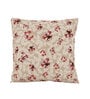 Beige Floral Cotton 16 x 16 Inches Cushion Covers (Set of 5)