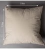 Beige Cotton Floral 18x18 inches Cushion Cover