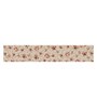 Poinciana (70x13) Beige & Red Cotton Table Runner