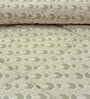 Beige Cotton Blend Geometric 150 GSM Double Comforter
