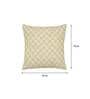 Beige Geometric Cotton 16 x 16 Inches Cushion Cover