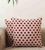 Beige Geometric Cotton 18 x 18 Inches Cushion Covers (Set of 2)