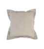 Beige Cotton Geometric Print 18x18 inches Square Cushion Cover