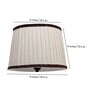 Soomin Beige Fabric Pleated Lampshade