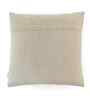 Beige Cotton Linen Bloom- Embroidery 18X18 Inches Knitted Cushion Cover