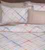 Beige Cotton Polyester Geometric Print 121 GSM Double Bed Quilt