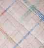 Beige Cotton Polyester Geometric Print 121 GSM Single Bed Quilt