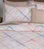 Beige Cotton Polyester Geometric Print 121 GSM Single Bed Quilt