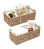 Set of 2 Beige Cotton Rope & Iron Frame Organisers