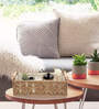 Set of 2 Beige Cotton Rope & Iron Frame Organisers