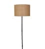 Beige Cotton Shade Club Floor Lamp Iron Base