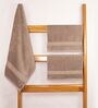 Beige Cotton Solid  500 GSM Bath & Hand Towels Pack of 3 (1Bath 2 Hand)