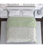 Beige Cotton Geometrical 120 GSM Reversible Double Bed Dohar