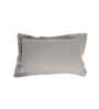 Beige Cotton Solid 14x24 inches Rectangle Cushion Cover