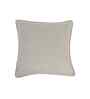 Beige Cotton Solid 18x18 inches Square Cushion Cover