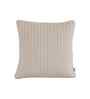 Beige Cotton Solid 18x18 inches Square Cushion Cover