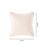 Beige Cotton Solid 24x24 Inches Cushion Cover
