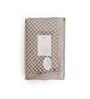 Beige Cotton Zig Zag 250 Gsm Single Bed Blanket