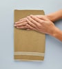 Beige Cotton Solid 500 GSM Bath Towel (1 Pc)