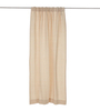 Beige Cotton Solid 5ft Blackout Rod Pocket Window Curtain (1 Pc)