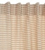 Beige Cotton Solid 7ft Blackout Rod Pocket Door Curtain (1 Pc)